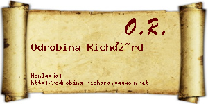 Odrobina Richárd névjegykártya